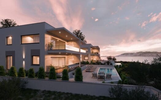 Luxuriöse Wohnung in einer modernen Villa auf der Insel Pag