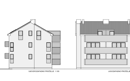 Wohnung in einem neuen Gebäude, erster Stock, mit Blick auf das Meer Rogoznica