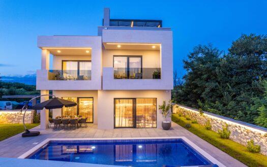 Neue moderne Villa in Privlaka – Pool, Jacuzzi und Panoramablick